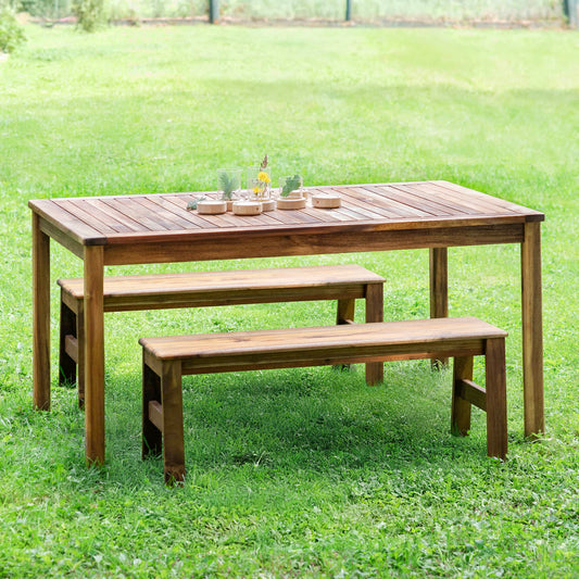 G52022 Acadia Table and 36in Bench Set Env 5652