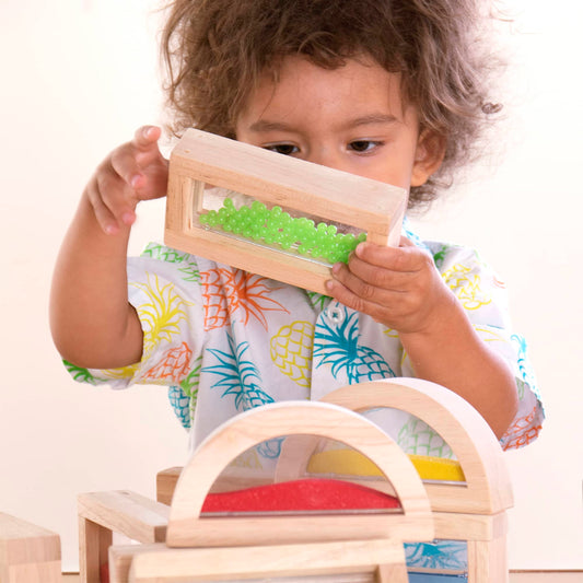 G3020 Sensory Rainbow Blocks 18 pc. set Lifestyle1