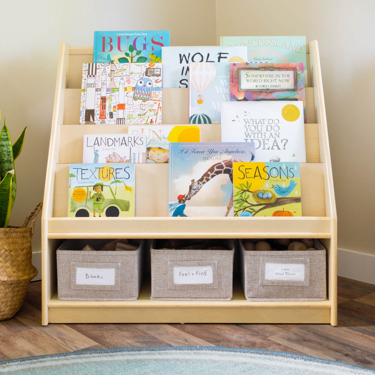 G80321 EdQ Book and Bin Display Natural Env 2130 | Natural