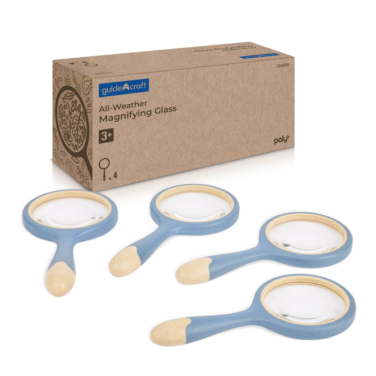 G4600 All-Weather Magnifying Glass Set of 4 Main Image