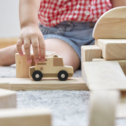 G6726 Mini Wooden Trucks Set of 10 Detail3