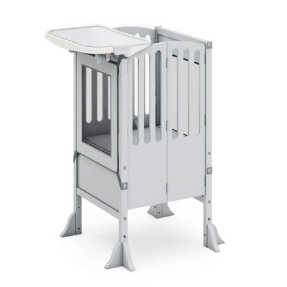 G97544 Contemporary Kitchen Helper and Tray Bundle Gray Main | Gray