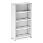 G27660 Taiga 4-Shelf Bookcase White Silo Main | White