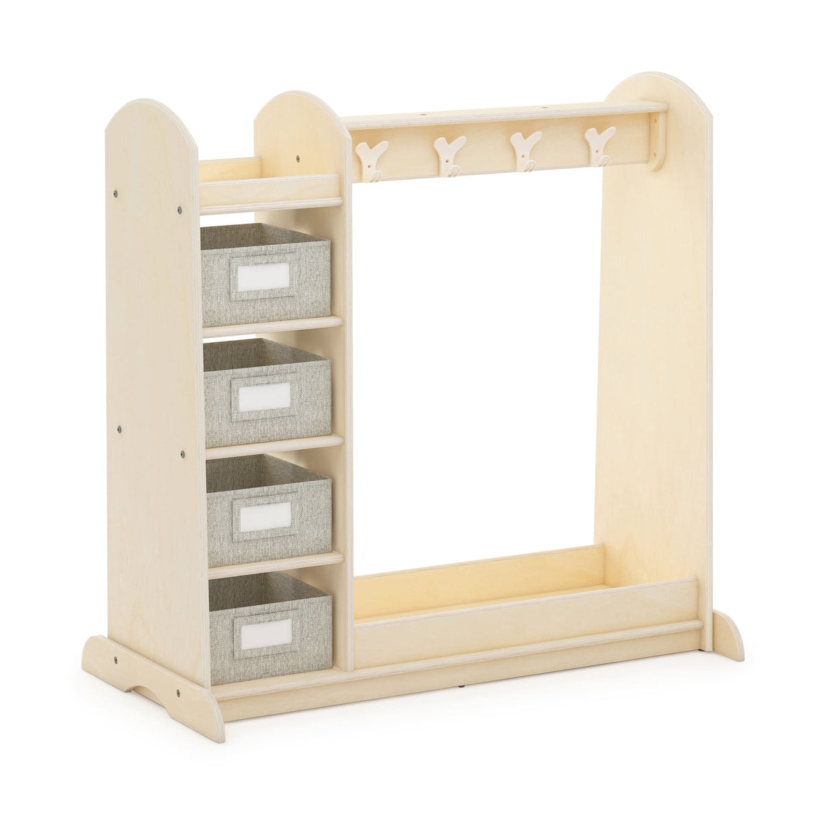 G80320 Essentials Dress Up Storage with Bins Natural Main1-1 | Natural