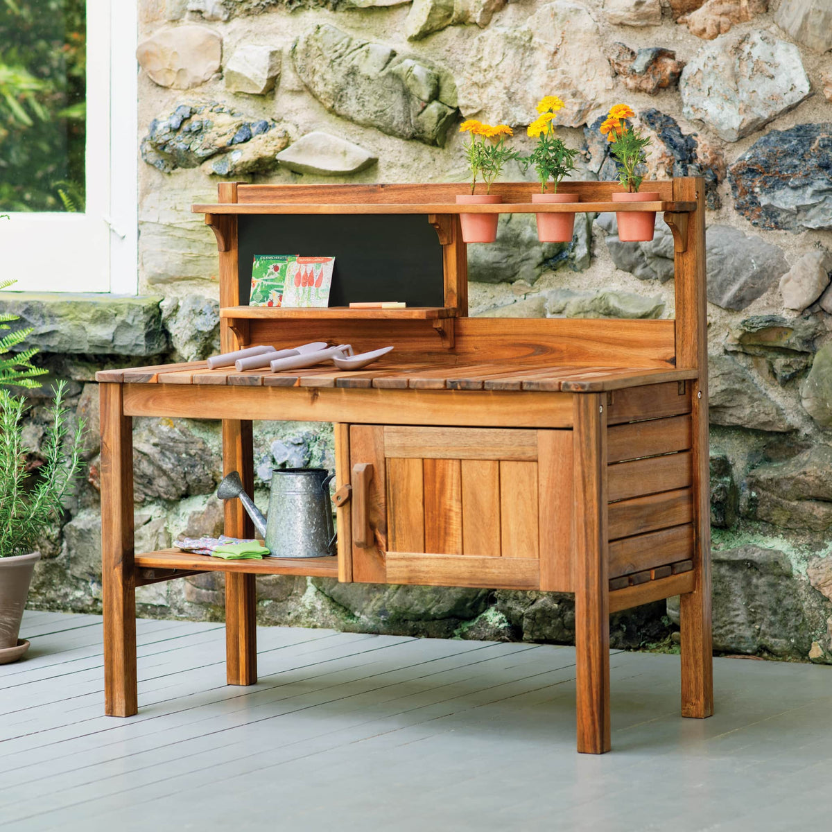 G78200 Martha Stewart Outdoor Potting Bench Env 5526