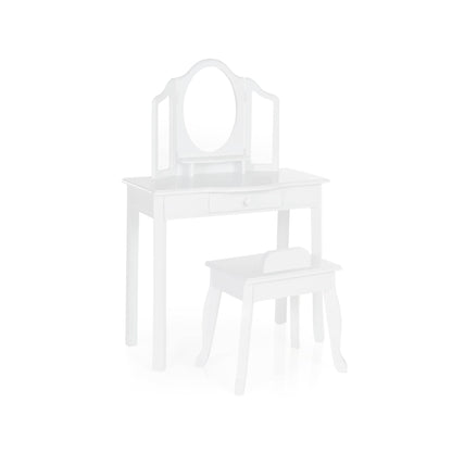 G85710 Classic Vanity and Stool white main update | White