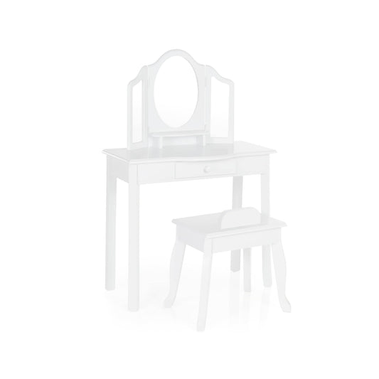 G85710 Classic Vanity and Stool white main update | White