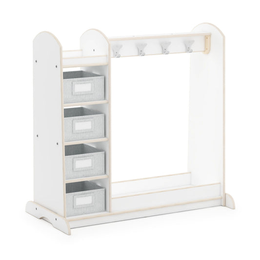 G80220 EdQ Essentials Dress Up Storage with Bins White Main1-1 | White