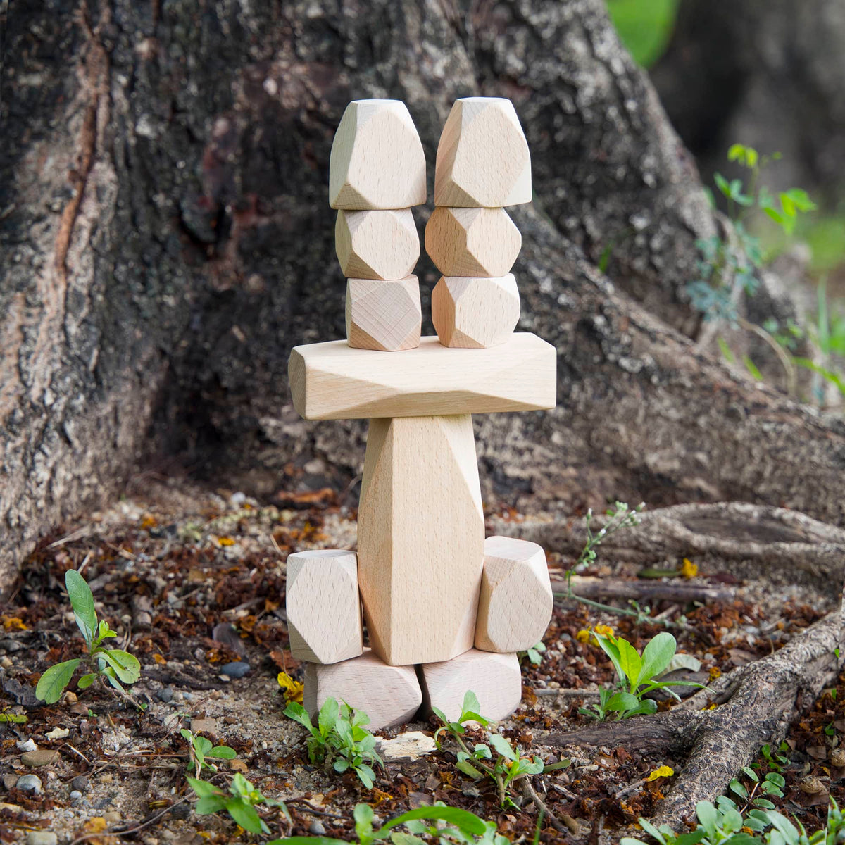 G6772 Wooden Stackers Standing Stones 5