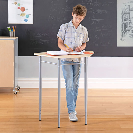 G99924 Standing Modular Desk Lifestyle 2 | Trapezoid