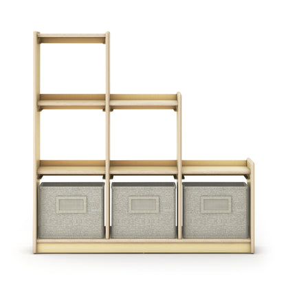 G92210 Curated Storage 3-2-1 Tier Natural Silo 2 Front | Natural
