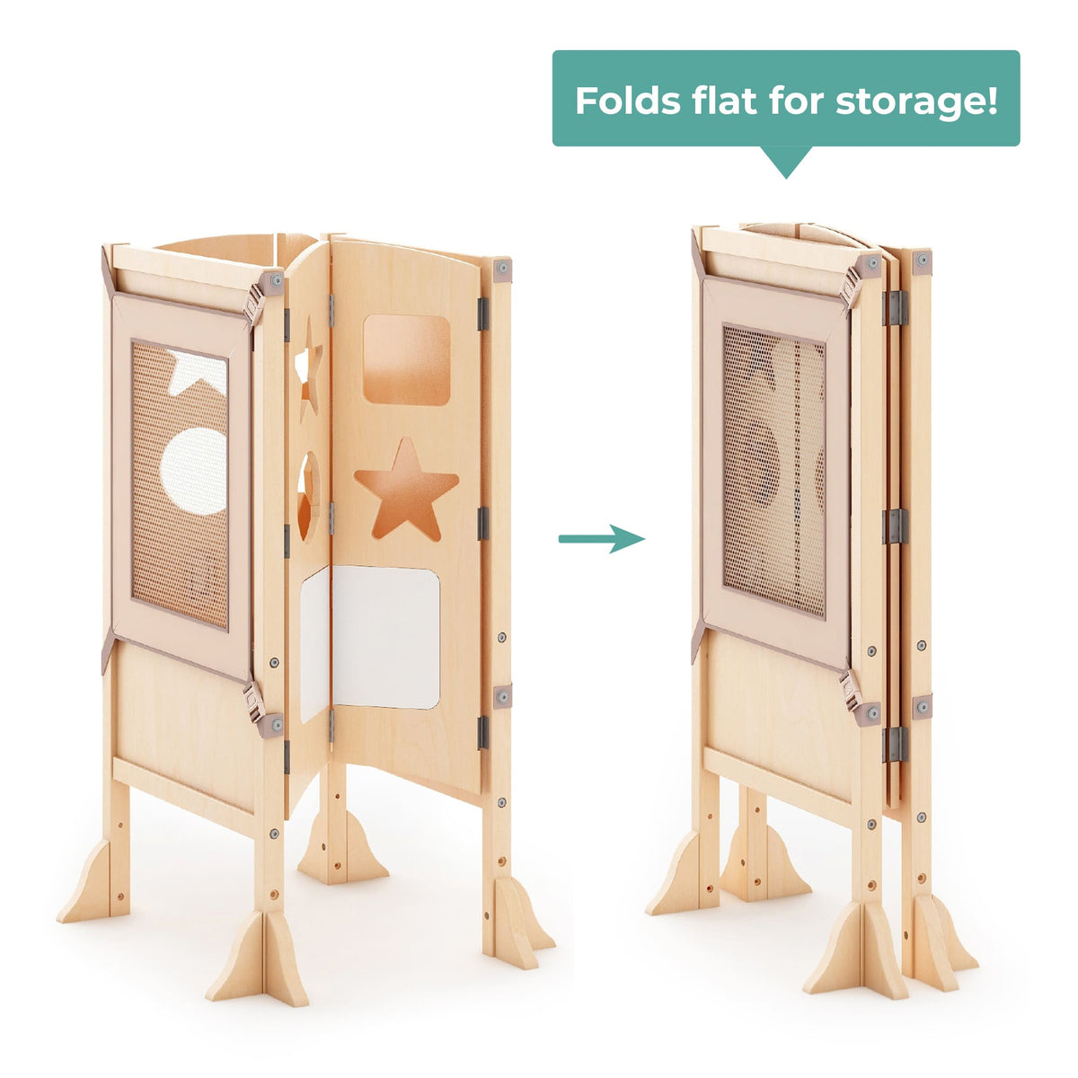 G97325 Classic Kitchen Helper Natural Folding | Natural