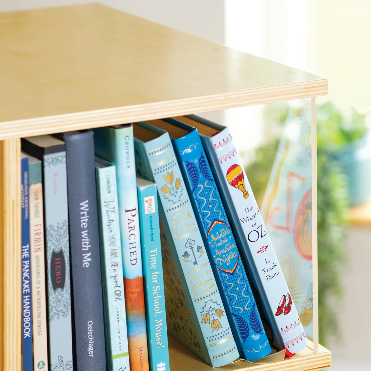 G80338 EdQ Rotating Big Book Display Natural Env 2524 | Natural