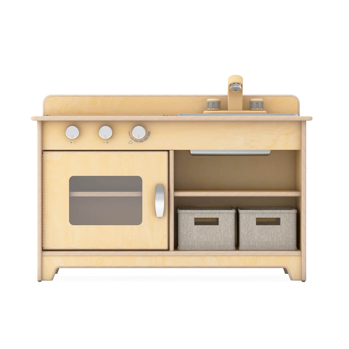 G80431 EdQ Kitchen Stove and Sink and Oven Natural Silo 2 Front | Natural