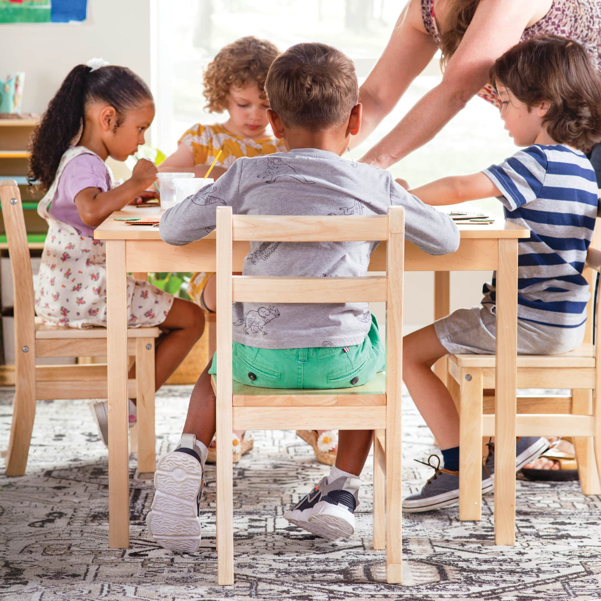 G80372-P EdQ Classroom Table 30 x 48 Lifestyle 5351 | 18 in