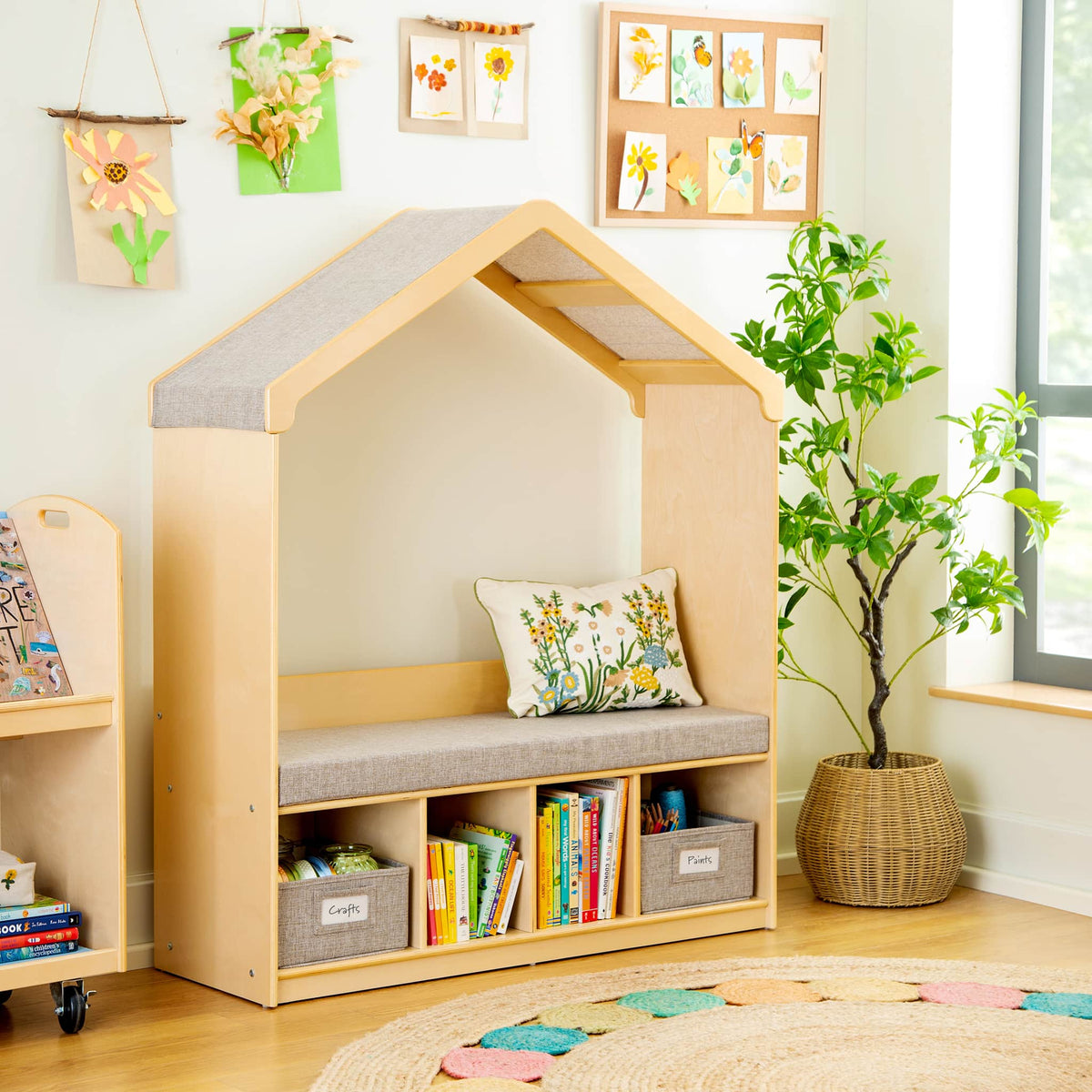 G80332 EdQ Reading Seating Nook and Storage Natural Env 1 | Natural