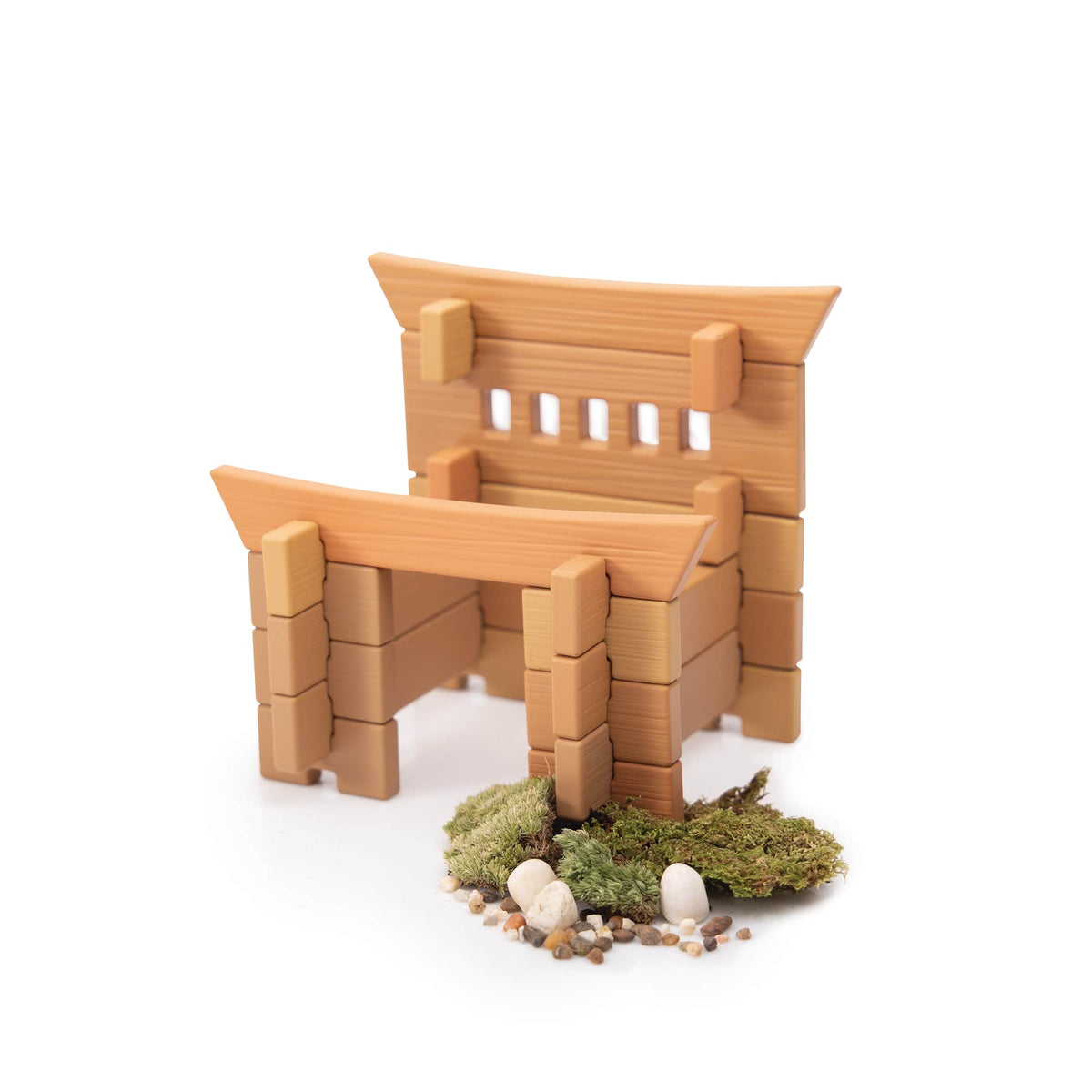 G6114 Tabletop Notch Blocks Eastern 87 pc. set Detail 1 | 87