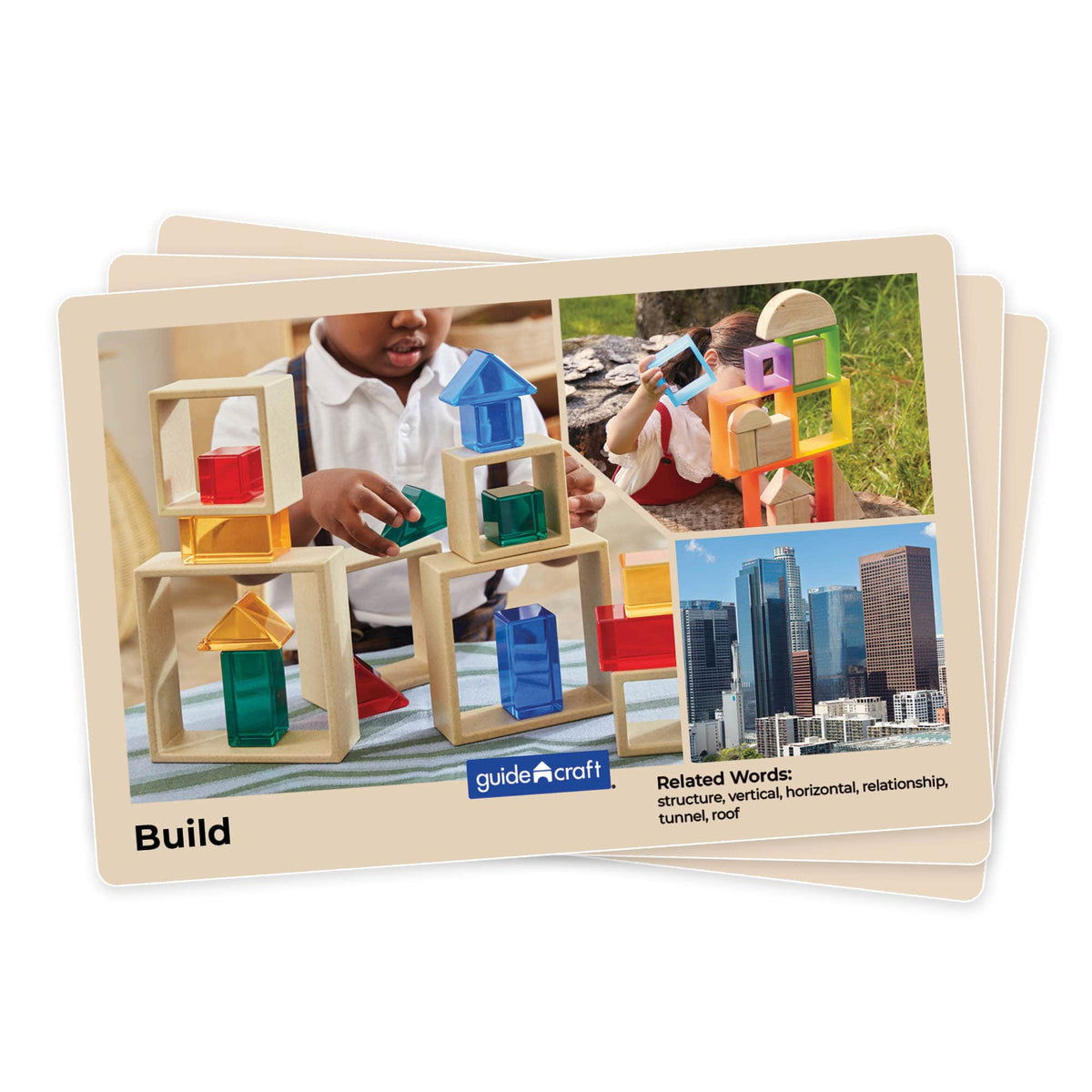 300616 Discovery Squares Natural Cards | Natural